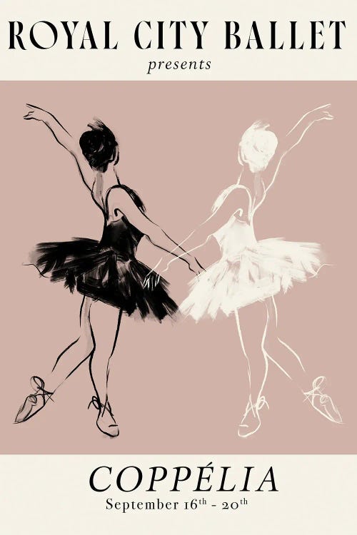 Royal Ballet Poster II by Victoria Barnes wall art