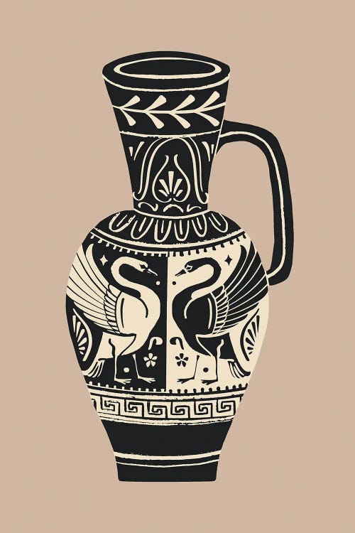 Swan Pottery II by Victoria Barnes wall art