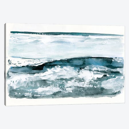 Choppy Surf I Canvas Print #VBR3} by Victoria Barnes Canvas Print