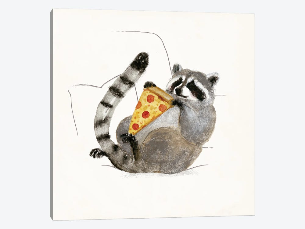 Rascally Raccoon II by Victoria Barnes 1-piece Canvas Print