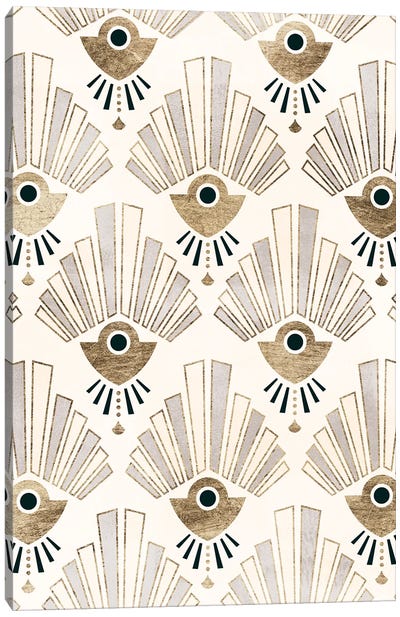 Deco Patterning III Canvas Art Print - Gatsby Glam