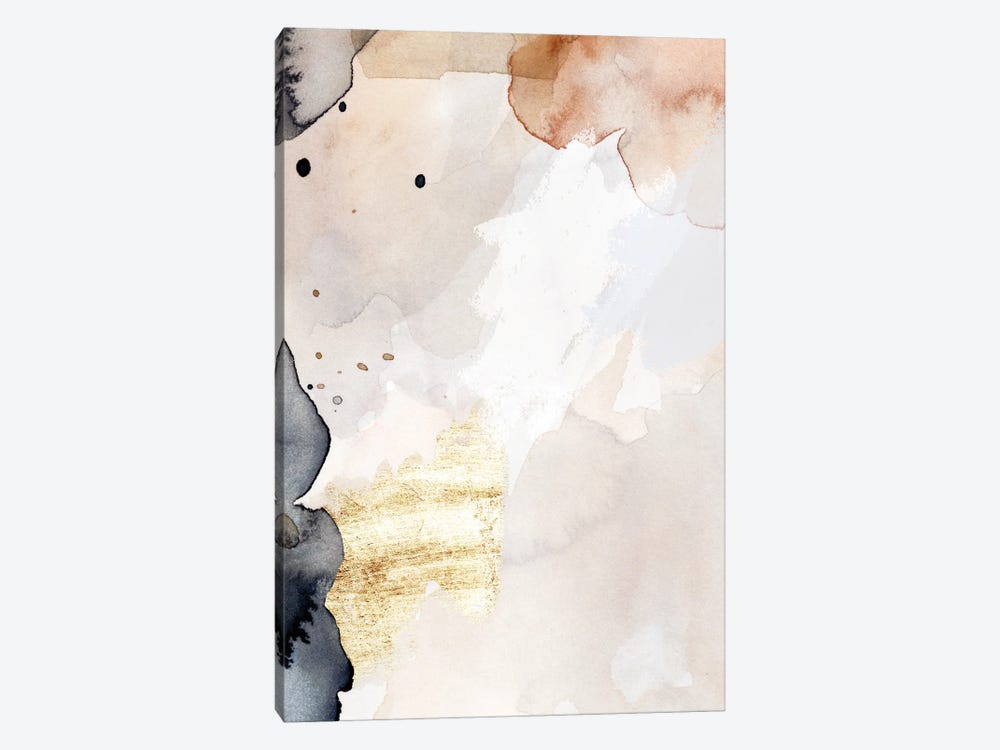 Indigo Blush and Gold III by Victoria Barnes 1-piece Canvas Art