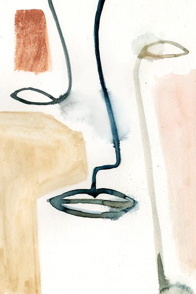 Masque I by Victoria Barnes framed wall art