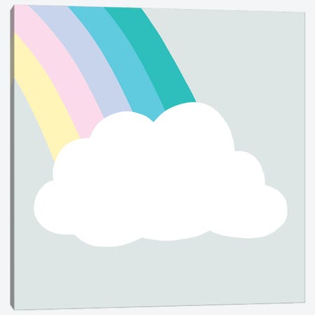 Rainbow Cloud I Canvas Print #VBR87} by Victoria Barnes Art Print