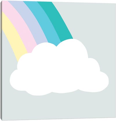 Rainbow Cloud I Canvas Art Print - Rainbow Art