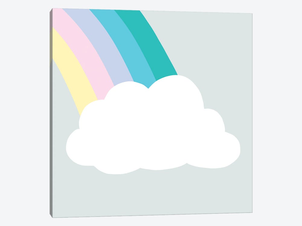 Rainbow Cloud I by Victoria Barnes 1-piece Canvas Artwork