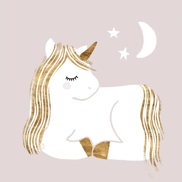 Victoria Barnes: Sleepy Unicorn II by Victoria Barnes