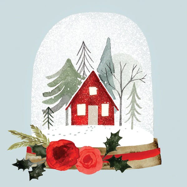 Victoria Barnes: Snow Globe Village I by Victoria Barnes