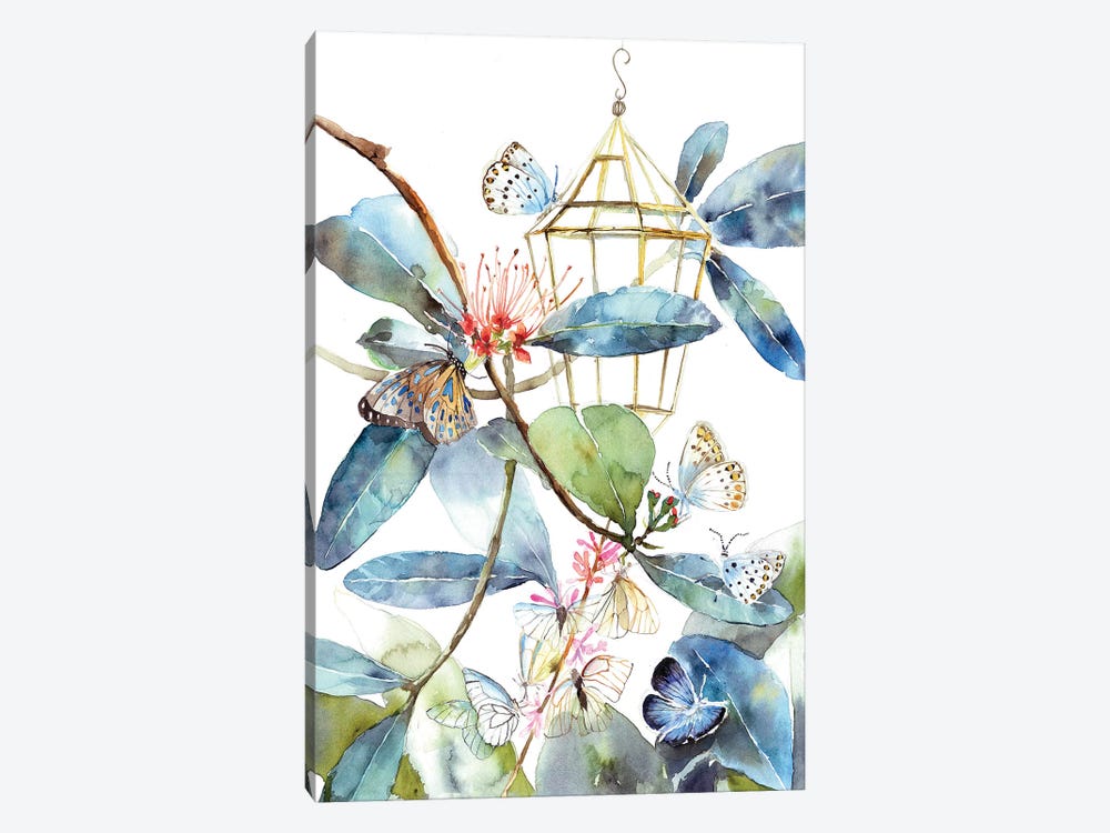 Butterfly Home by Violetta Boyadzhieva 1-piece Canvas Print