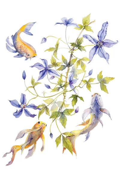 Betta: Clematis Fish by Violetta Boyadzhieva