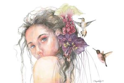 Colibri by Violetta Boyadzhieva canvas print