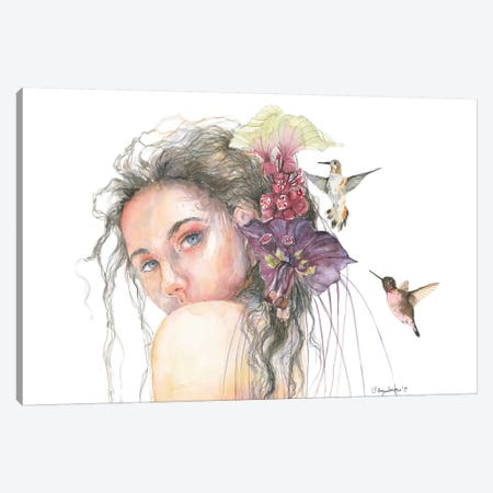 Colibri Canvas Print #VBY15} by Violetta Boyadzhieva Art Print