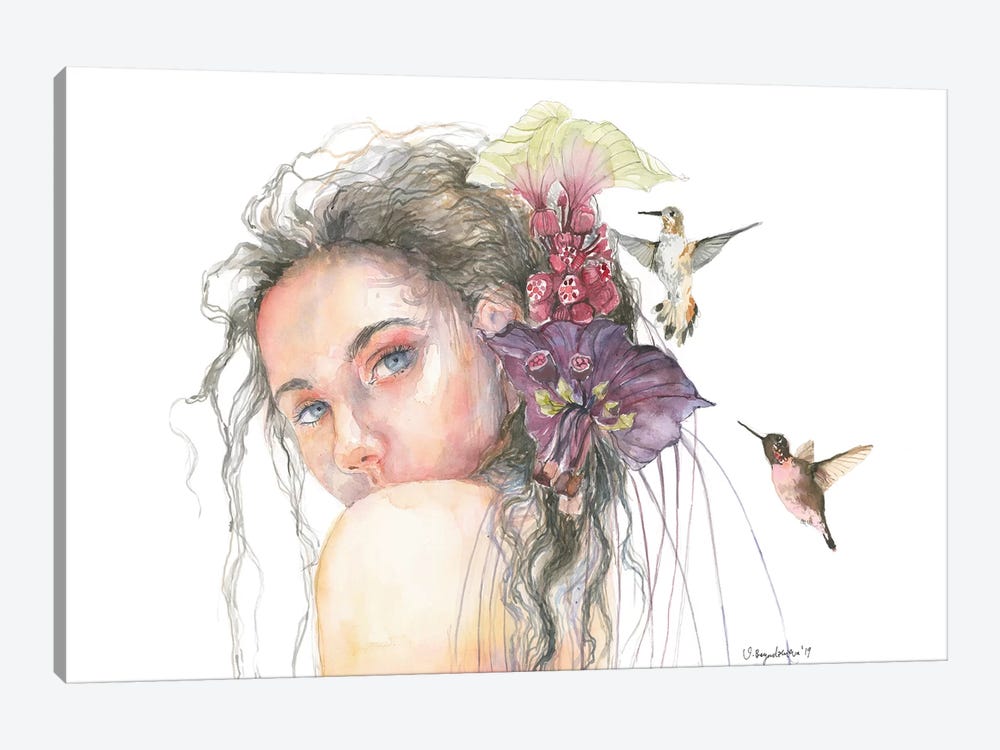 Colibri by Violetta Boyadzhieva 1-piece Canvas Art