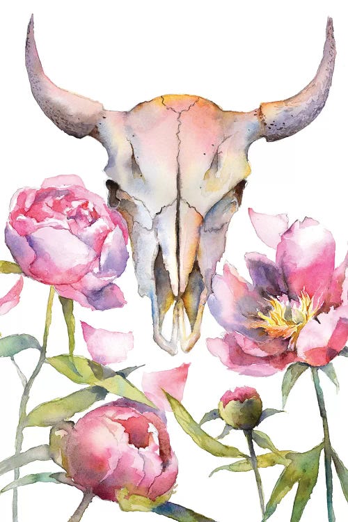Cowskull by Violetta Boyadzhieva wall art