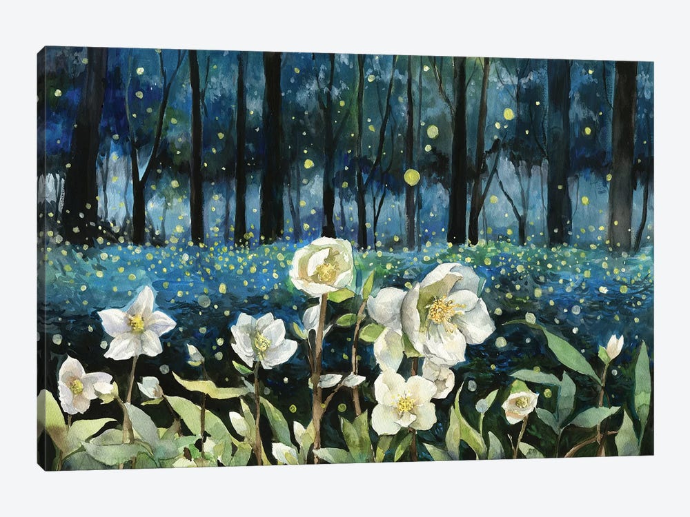 Fireflies by Violetta Boyadzhieva 1-piece Canvas Print