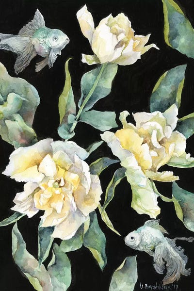 Fish Are Mute by Violetta Boyadzhieva framed canvas print