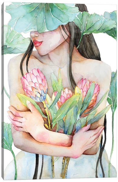 Lena Canvas Art Print - Violetta Boyadzhieva