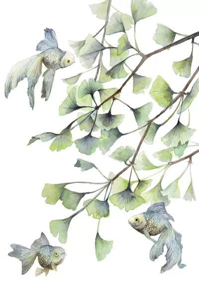 Ginkgo Trees: Minty by Violetta Boyadzhieva