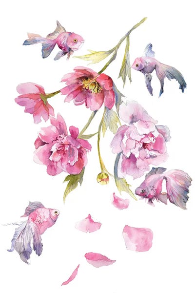 Goldfish: Pink Goldfish by Violetta Boyadzhieva