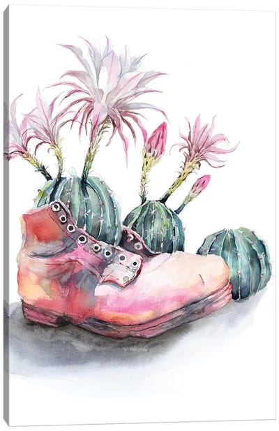 Shoe Canvas Art Print - Violetta Boyadzhieva