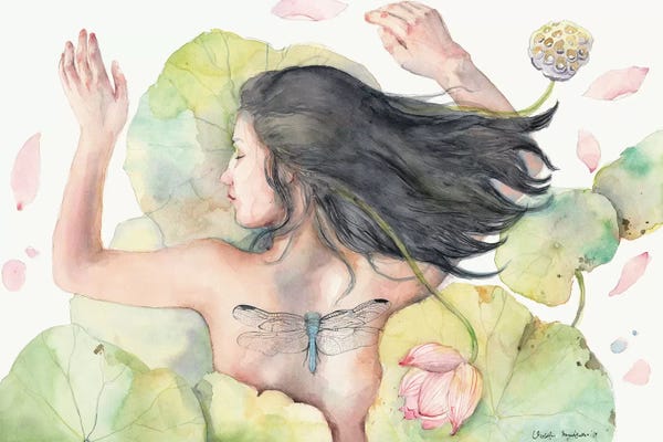 Lotuses: Sleeping Lotus Lila by Violetta Boyadzhieva