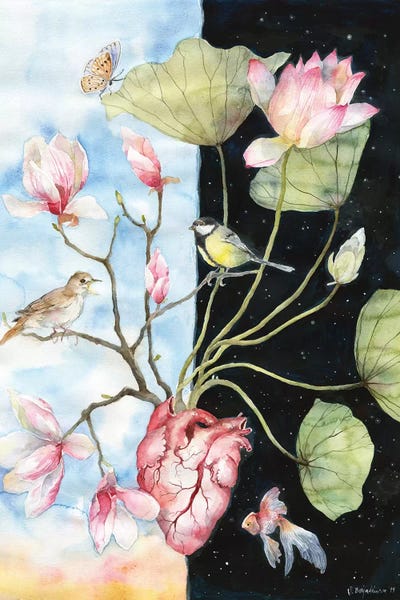 Yin Yang by Violetta Boyadzhieva multi panel art