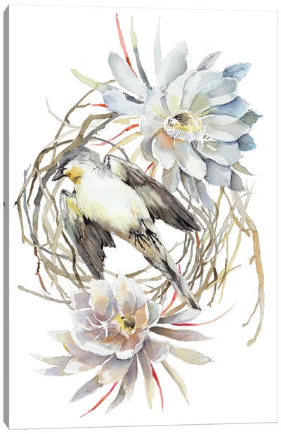 Bird Queen Canvas Art Print - Violetta Boyadzhieva