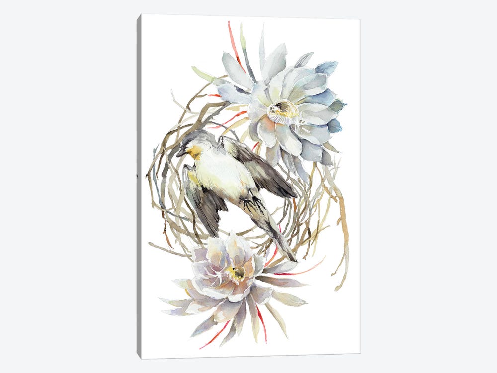 Bird Queen by Violetta Boyadzhieva 1-piece Canvas Art Print