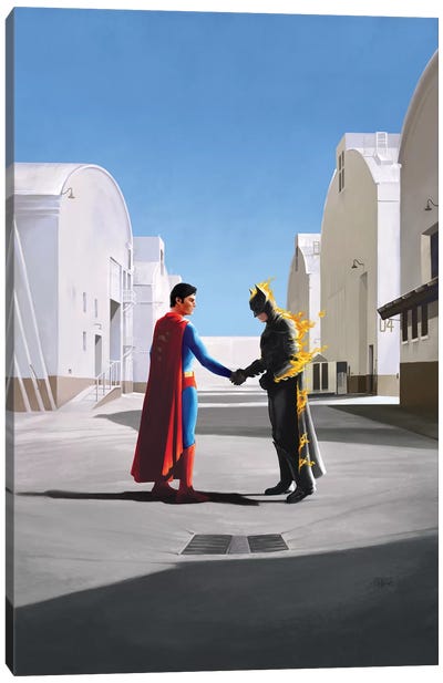Wish You Were Here Canvas Art Print - Justice League