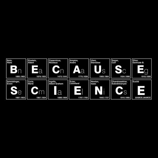 Kids Educational Art: Because Science by Vincent Carrozza