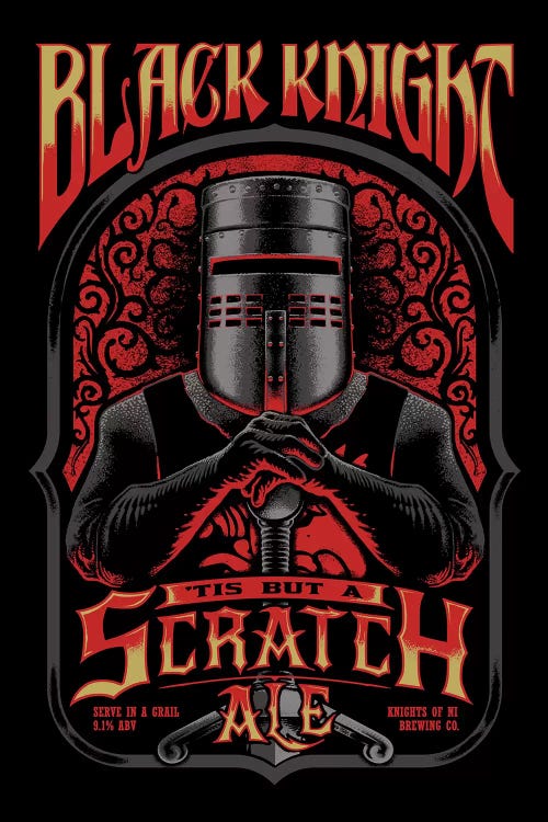 Black Knight Ale by Vincent Carrozza wall art