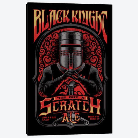 Black Knight Ale Canvas Print #VCA16} by Vincent Carrozza Canvas Artwork