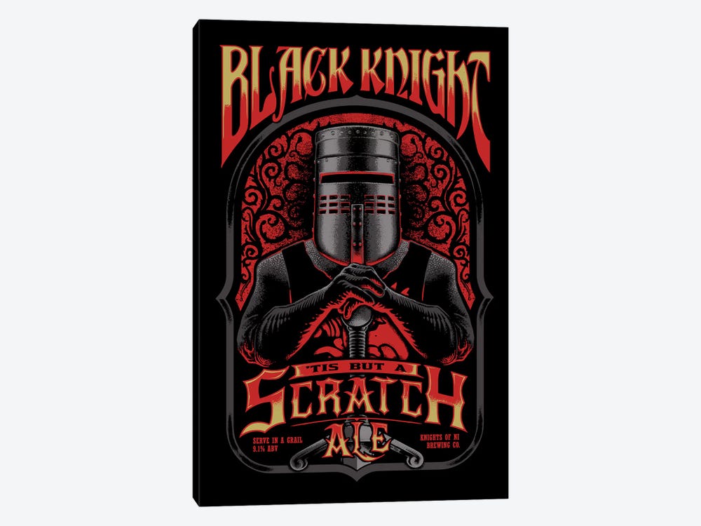 Black Knight Ale by Vincent Carrozza 1-piece Art Print