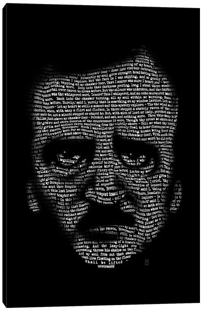 Edgar Allan Poe Nevermore Canvas Art Print - Vincent Carrozza