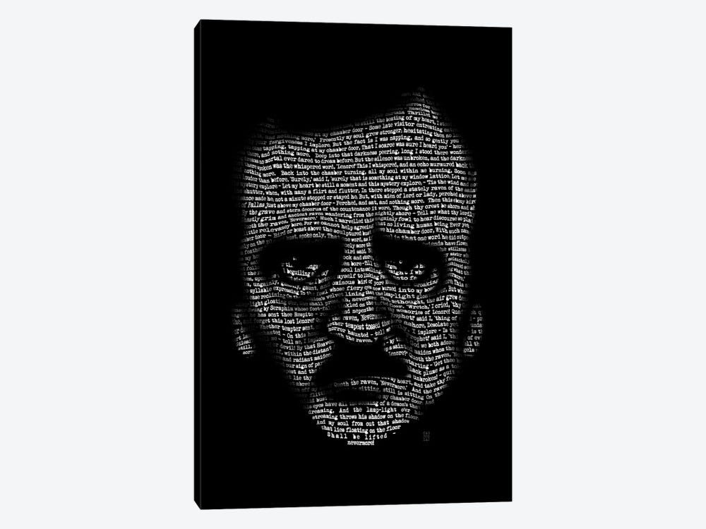Edgar Allan Poe Nevermore by Vincent Carrozza 1-piece Canvas Print