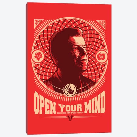 Fringe Open Your Mind Canvas Print #VCA19} by Vincent Carrozza Art Print
