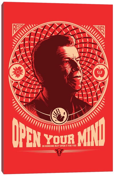 Fringe Open Your Mind Canvas Art Print - Ronald Reagan