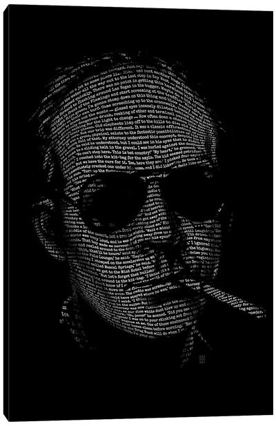 Hunter S. Thompson Fear And Loathing Canvas Art Print - Literature Art