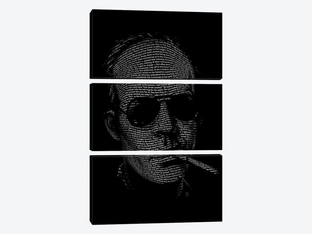 Hunter S. Thompson Fear And Loathing by Vincent Carrozza 3-piece Canvas Artwork