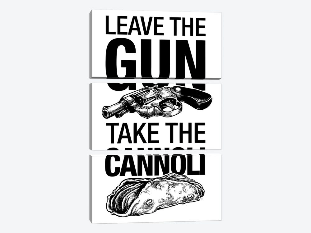 Leave The Gun by Vincent Carrozza 3-piece Canvas Print