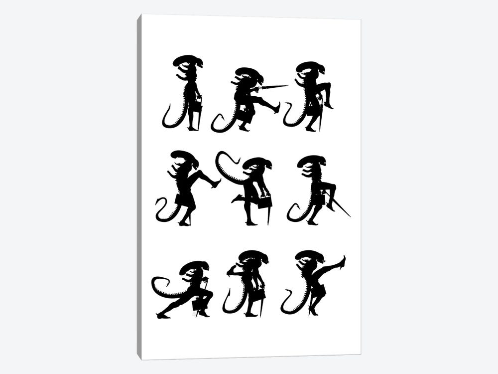 Ministry Of Silly Alien Walks by Vincent Carrozza 1-piece Canvas Wall Art
