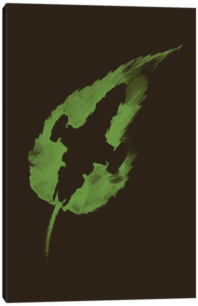 Leaf On The Wind Canvas Art Print - Science Fiction Movie Art