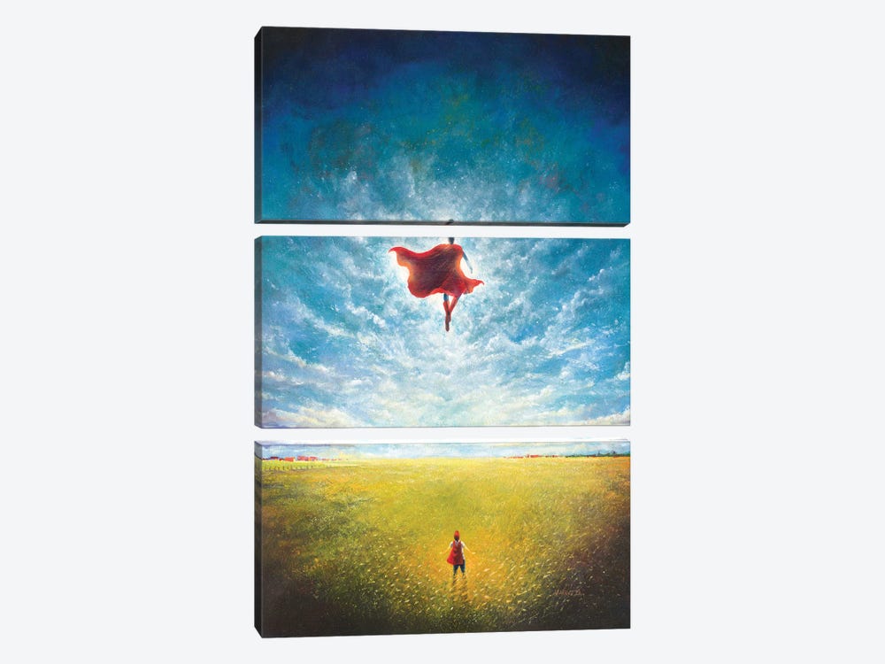 Learning To Fly by Vincent Carrozza 3-piece Canvas Art Print