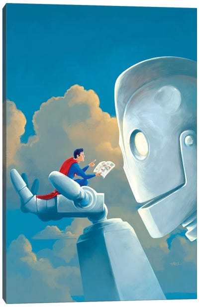 Storytime Canvas Art Print - The Iron Giant (Animated Character)