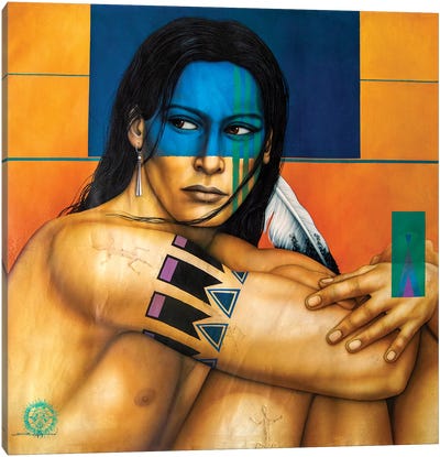 Into the Wild Canvas Art Print - Native American Décor