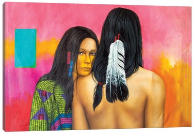 Eyes on You Canvas Art Print - Art by Native American & Indigenous Artists