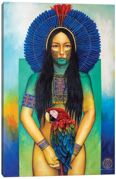Golden Dream Canvas Art Print - Art by Native American & Indigenous Artists