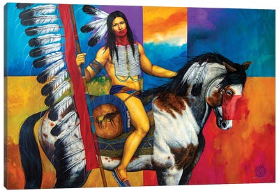 Holding Up the Sky Canvas Art Print - Indigenous & Native American Culture