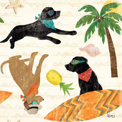 Good Vibes Pattern IB by Veronique Charron framed wall art