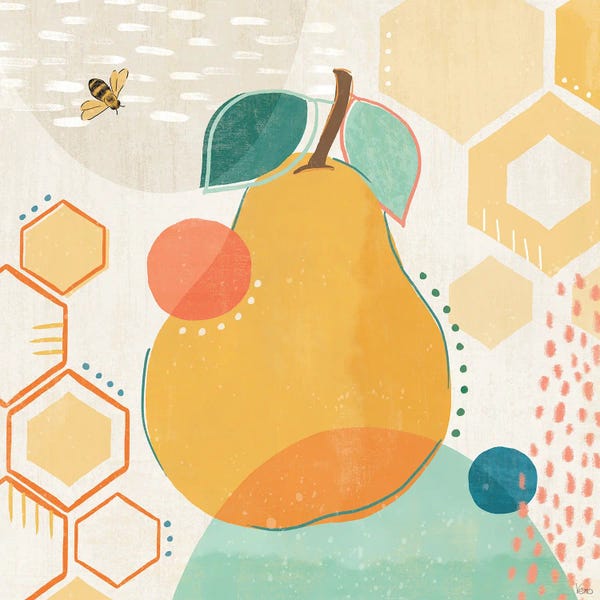 Bees: Fruit Frenzy II by Veronique Charron